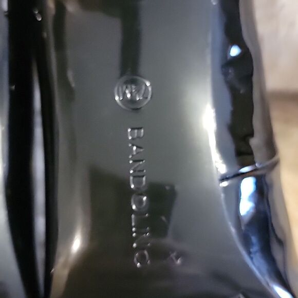 BANDOLINO BLACK PATENT LEATHER HEELS, SIZE 7.5 - NEW! - Picture 11 of 12